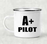 A+ Pilot - 12oz Camping Mug