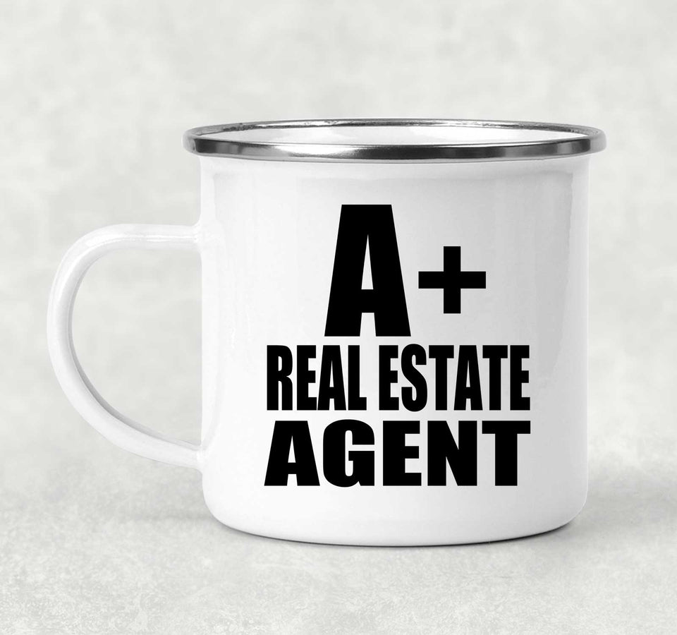 A+ Real Estate Agent - 12oz Camping Mug