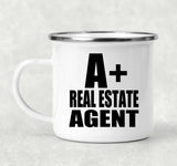 A+ Real Estate Agent - 12oz Camping Mug