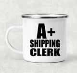 A+ Shipping Clerk - 12oz Camping Mug