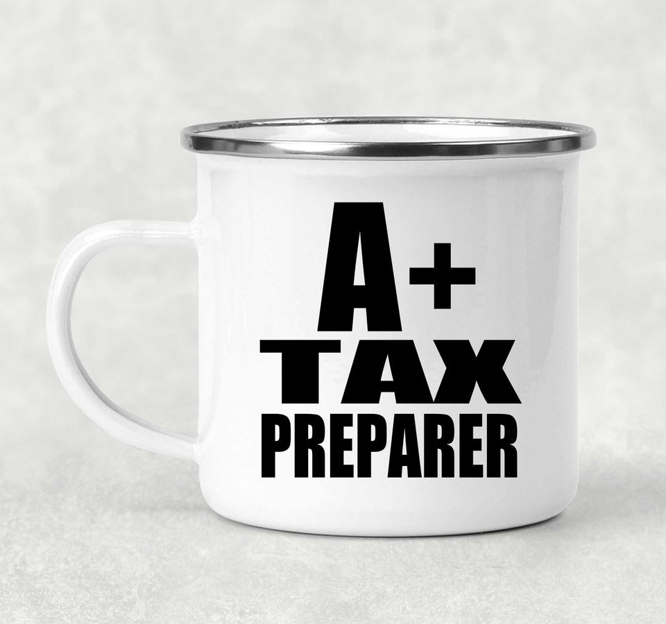 A+ Tax Preparer - 12oz Camping Mug