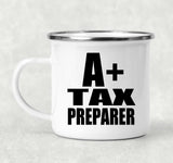 A+ Tax Preparer - 12oz Camping Mug