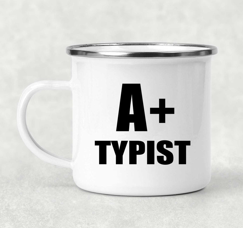A+ Typist - 12oz Camping Mug