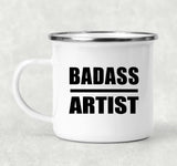 Badass Artist - 12oz Camping Mug
