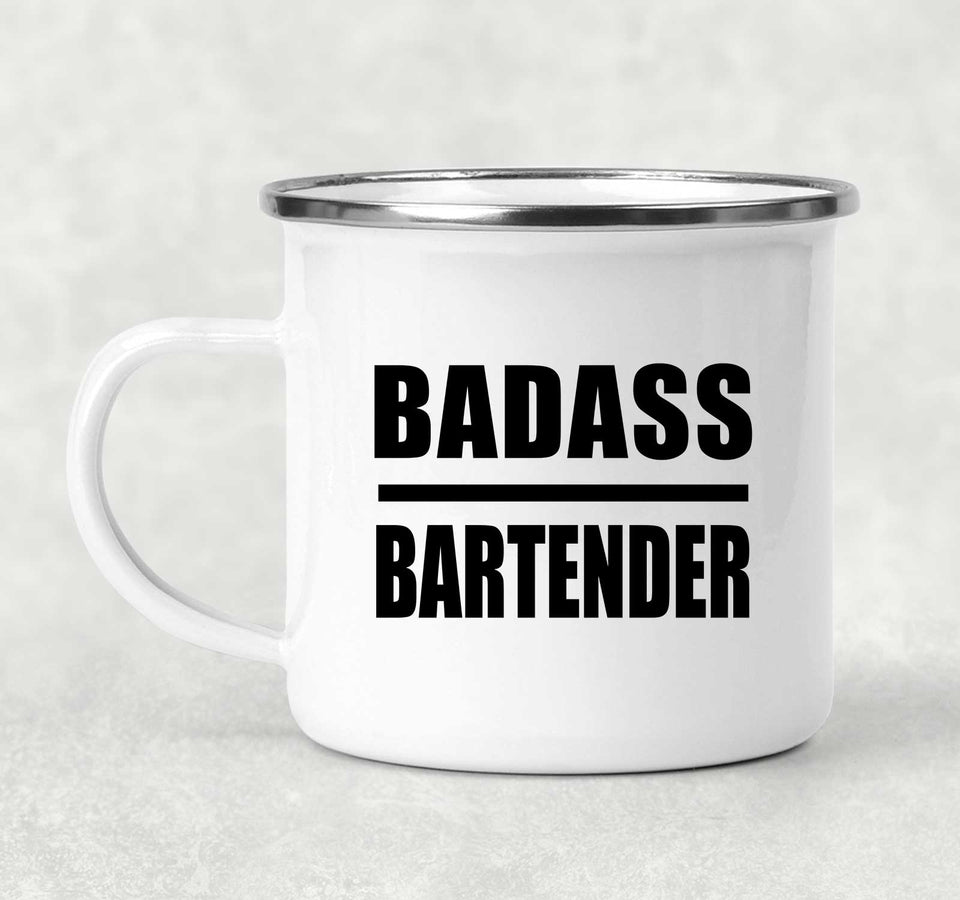 Badass Bartender - 12oz Camping Mug