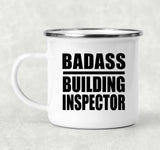 Badass Building Inspector - 12oz Camping Mug
