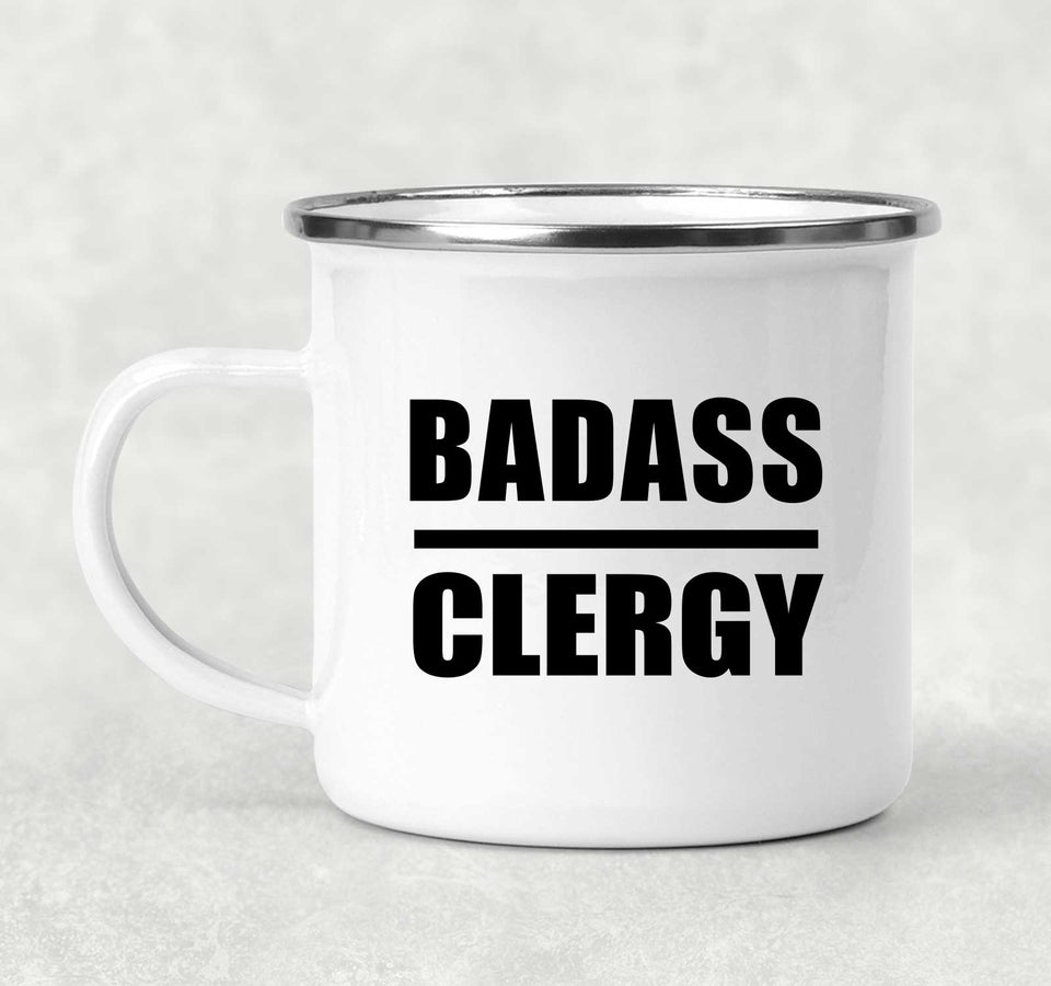 Badass Clergy - 12oz Camping Mug
