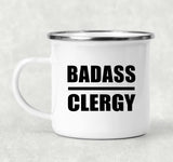 Badass Clergy - 12oz Camping Mug