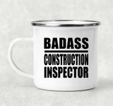Badass Construction Inspector - 12oz Camping Mug