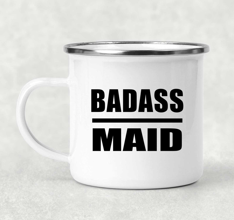 Badass Maid - 12oz Camping Mug