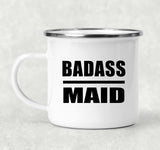 Badass Maid - 12oz Camping Mug