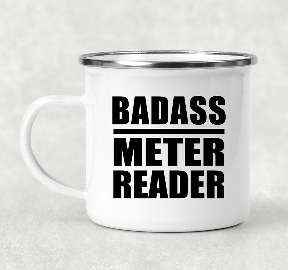 Badass Meter Reader - 12oz Camping Mug