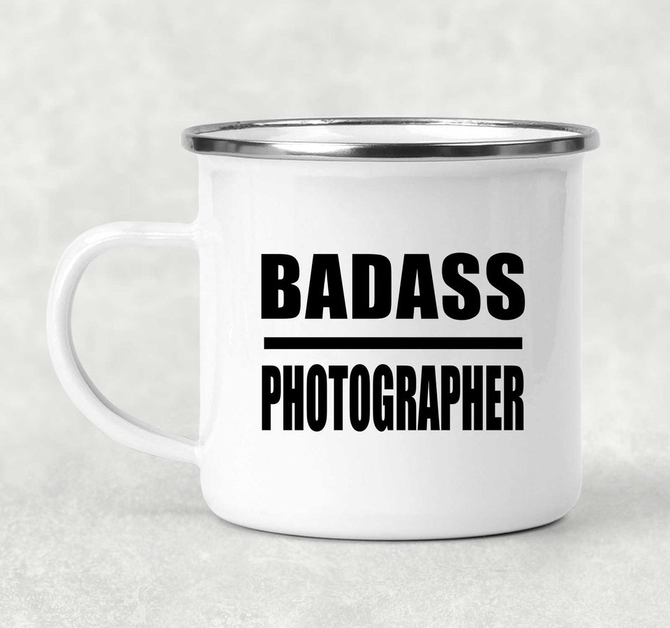 Badass Photographer - 12oz Camping Mug