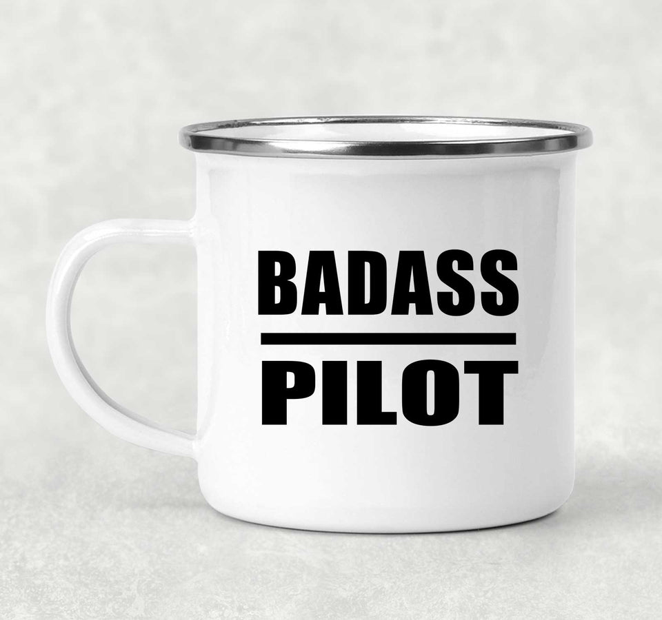 Badass Pilot - 12oz Camping Mug