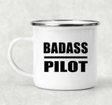 Badass Pilot - 12oz Camping Mug