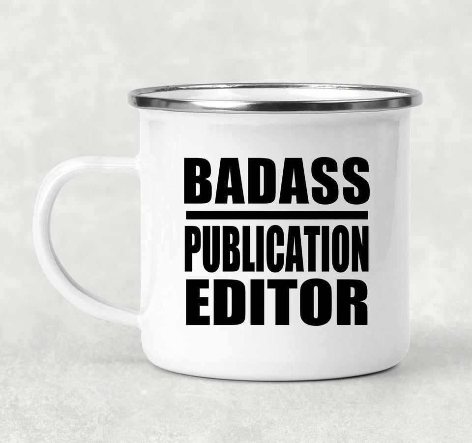 Badass Publication Editor - 12oz Camping Mug
