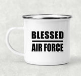 Blessed Air Force - 12oz Camping Mug