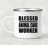Blessed Animal Care Worker - 12oz Camping Mug
