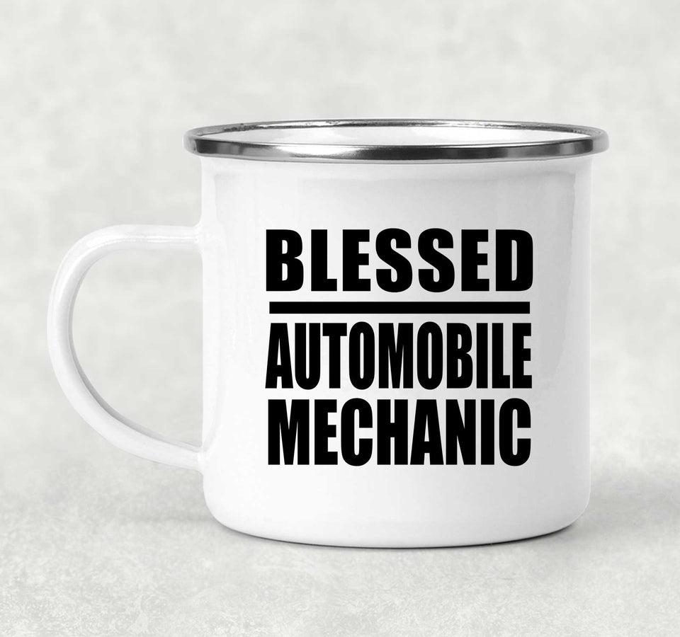 Blessed Automobile Mechanic - 12oz Camping Mug