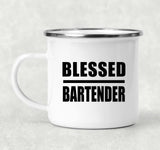 Blessed Bartender - 12oz Camping Mug