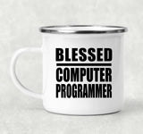 Blessed Computer Programmer - 12oz Camping Mug