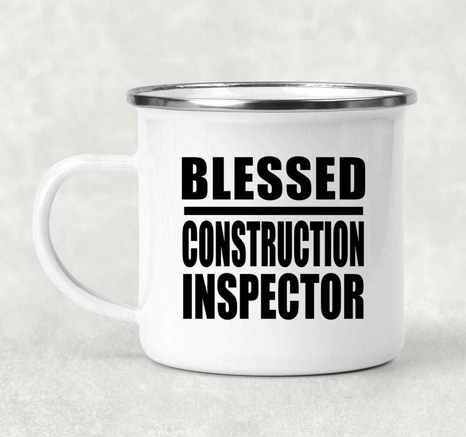 Blessed Construction Inspector - 12oz Camping Mug