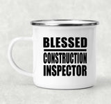 Blessed Construction Inspector - 12oz Camping Mug