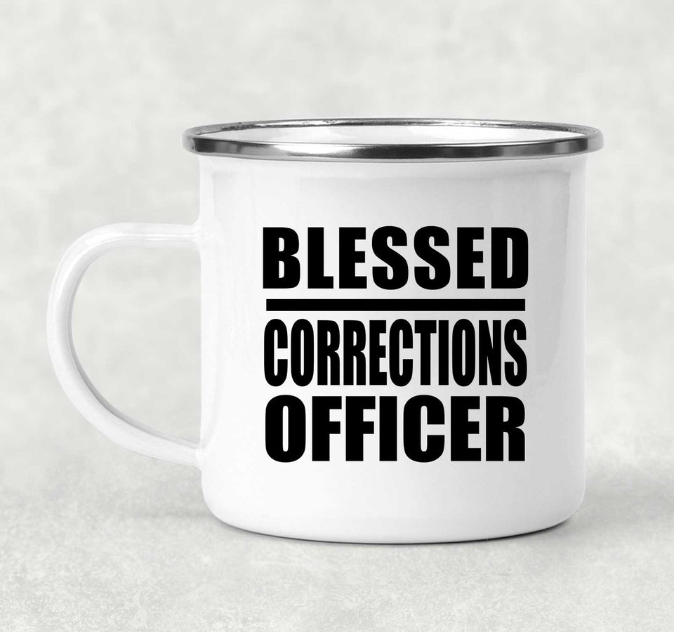 Blessed Corrections Officer - 12oz Camping Mug