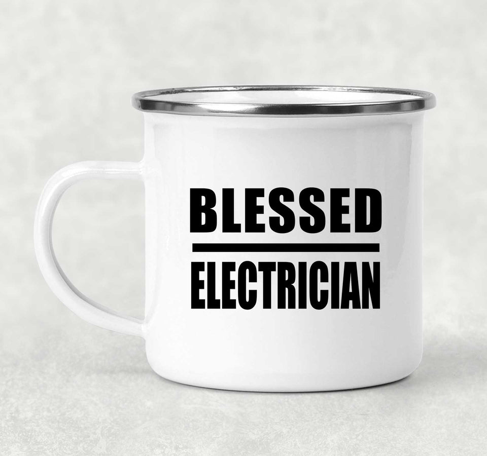 Blessed Electrician - 12oz Camping Mug