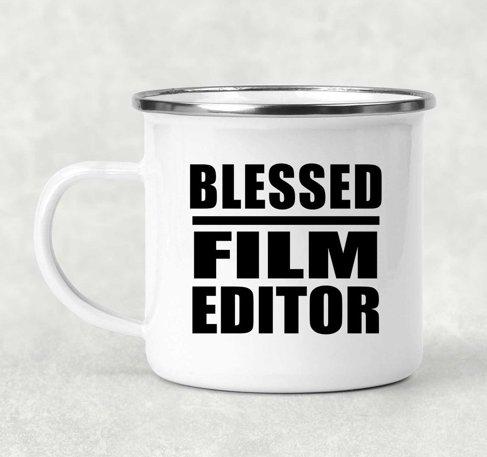 Blessed Film Editor - 12oz Camping Mug