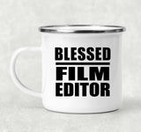 Blessed Film Editor - 12oz Camping Mug