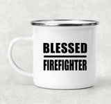 Blessed Firefighter - 12oz Camping Mug