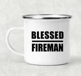 Blessed Fireman - 12oz Camping Mug