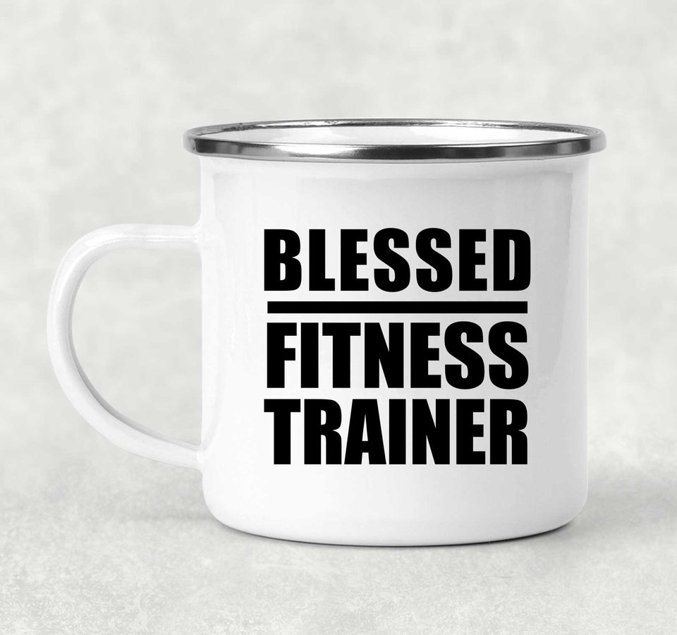 Blessed Fitness Trainer - 12oz Camping Mug