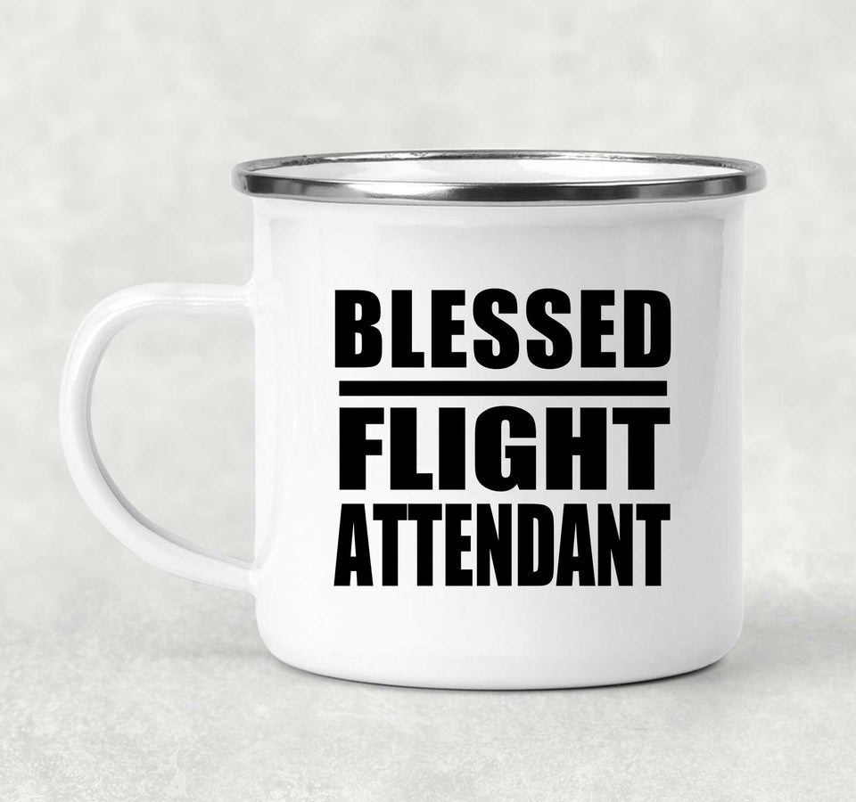 Blessed Flight Attendant - 12oz Camping Mug