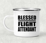 Blessed Flight Attendant - 12oz Camping Mug