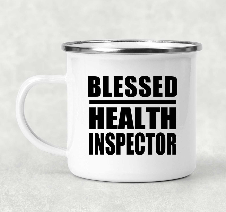 Blessed Health Inspector - 12oz Camping Mug