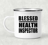 Blessed Health Inspector - 12oz Camping Mug