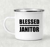 Blessed Janitor - 12oz Camping Mug