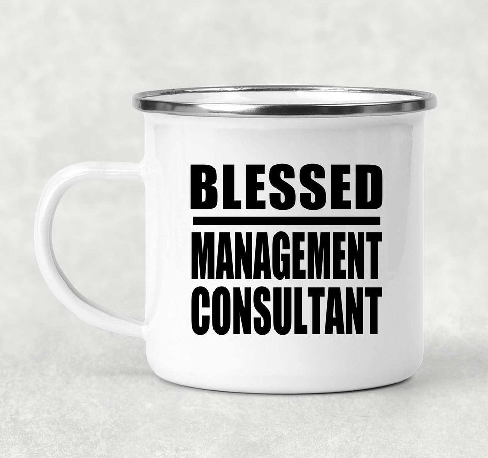 Blessed Management Consultant - 12oz Camping Mug
