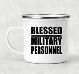 Blessed Military Personnel - 12oz Camping Mug