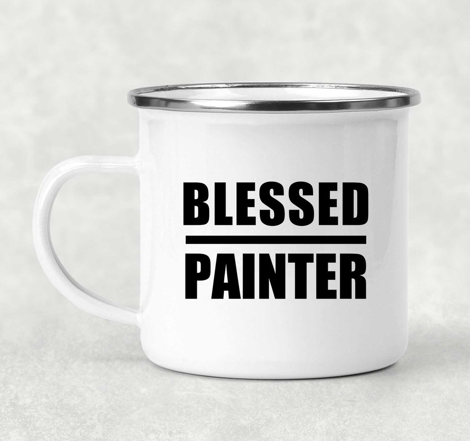 Blessed Painter - 12oz Camping Mug