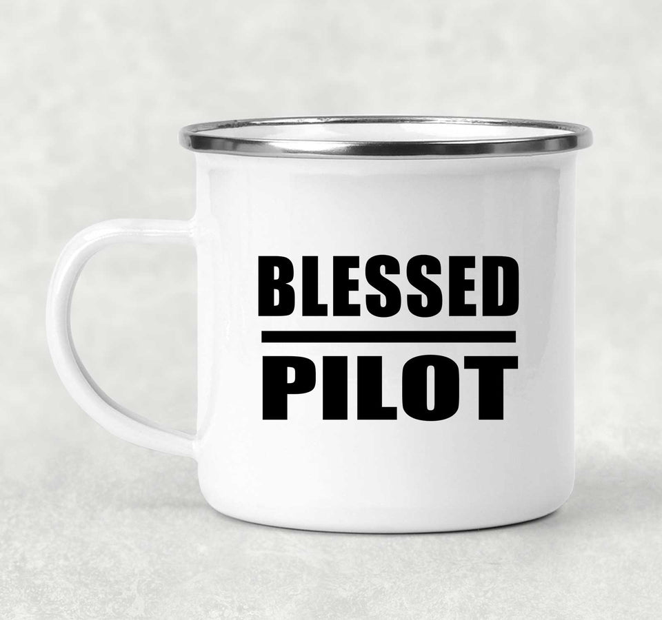 Blessed Pilot - 12oz Camping Mug