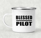 Blessed Pilot - 12oz Camping Mug