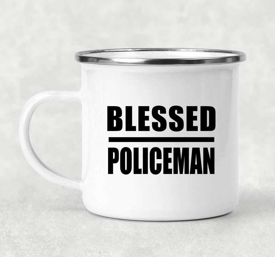 Blessed Policeman - 12oz Camping Mug