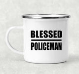 Blessed Policeman - 12oz Camping Mug