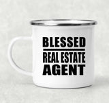 Blessed Real Estate Agent - 12oz Camping Mug