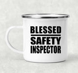Blessed Safety Inspector - 12oz Camping Mug