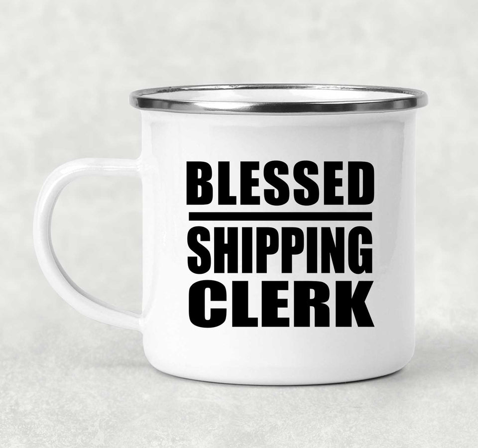 Blessed Shipping Clerk - 12oz Camping Mug