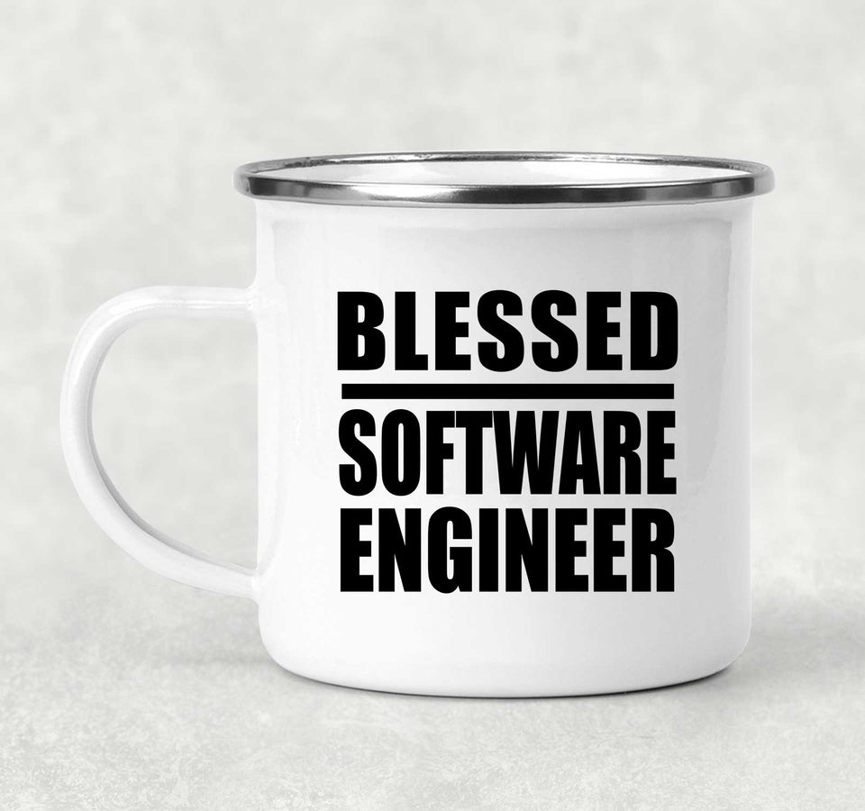 Blessed Software Engineer - 12oz Camping Mug